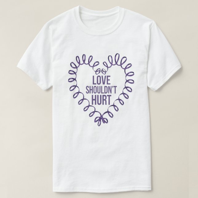 T-shirt de sensibilisation à la violence domestiqu (Design devant)