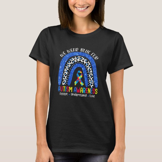 T-shirt de sensibilisation à l'autisme Accepter Co (Devant)