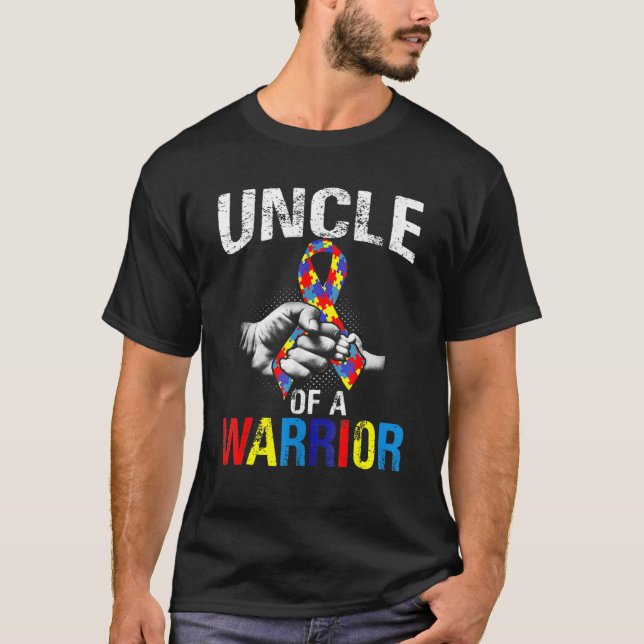 T-shirt de sensibilisation à l'autisme Oncle d'un  (Devant)