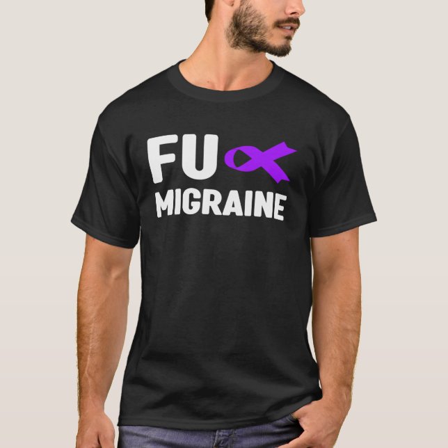 T-shirt de sensibilisation aux migraines Fu - Migr (Devant)