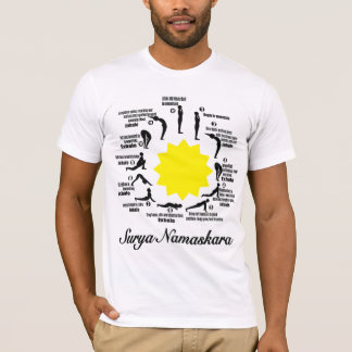 t-shirt de sensibilisation yoga de surya namaskara