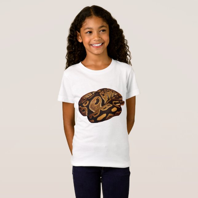 T-shirt de serpent de T-shirt de python de boule (Devant entier)