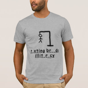 T-shirt "de service de mini-messages de coup"
