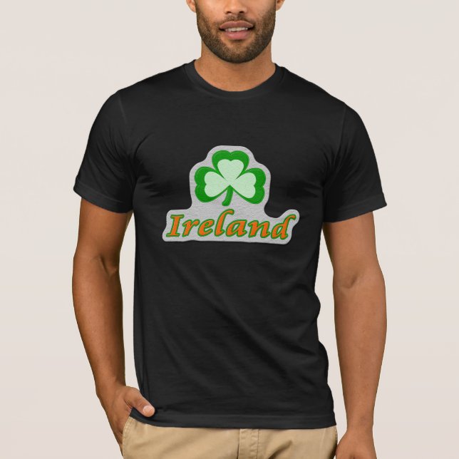 T-shirt de shamrock de l'Irlande (Devant)