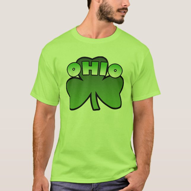 T-shirt de shamrock de l'Ohio (Devant)