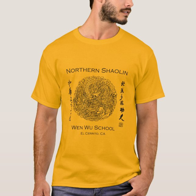 T-shirt de Shaolin pour les hommes - or (Devant)