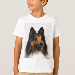 T-shirt de Sheltie pour des enfants