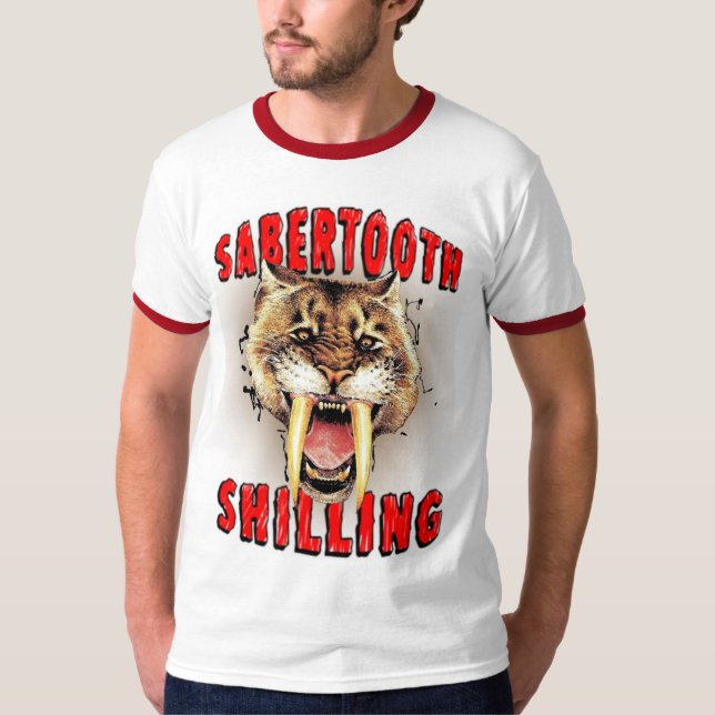T-shirt de shilling de Sabertooth (Devant)