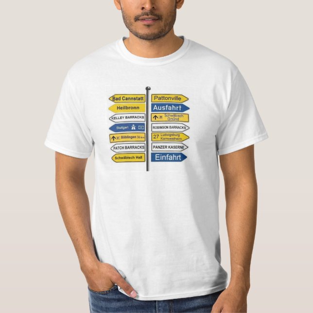 T-shirt de signage de région de Stuttgart (Devant)