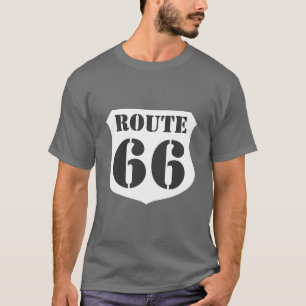 T-shirt de signalisation routière - Route 66 - Pe