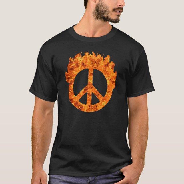 T-shirt de signe de paix de Faming (Devant)