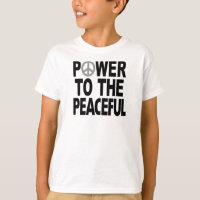T-shirt de signe de paix - "puissance au paisible