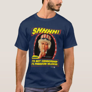 T-shirt de silence de liberté