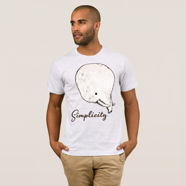 T-shirt de simplicité (Devant entier)