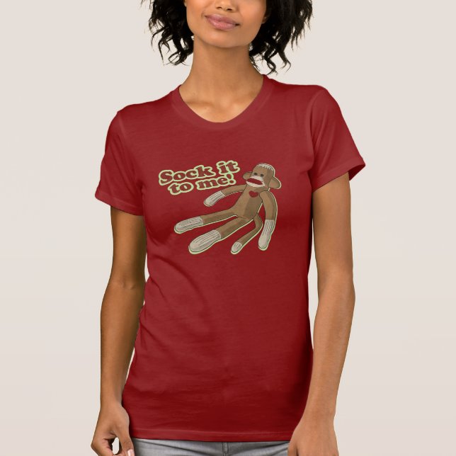 T-shirt de singe de chaussette (Devant)