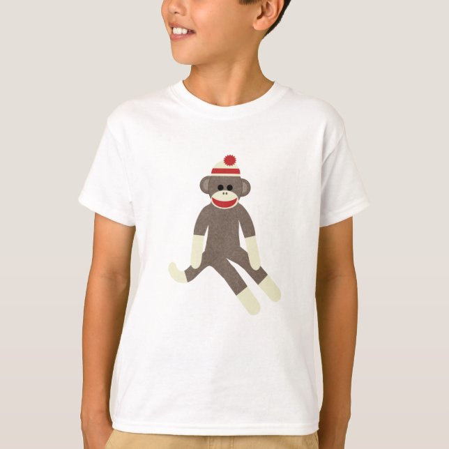 T-shirt de singe de chaussette (Devant)