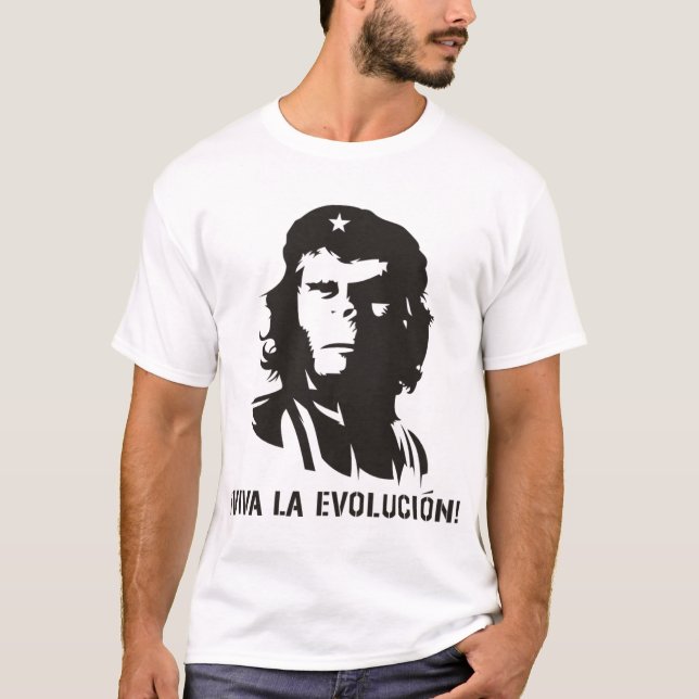 T-shirt de singe de darwin de révolution (Devant)