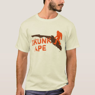 T-shirt de singe de mouffette