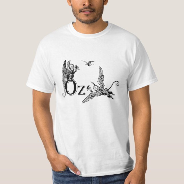 T-shirt de singe de vol - magicien d'Oz - Monkies (Devant)