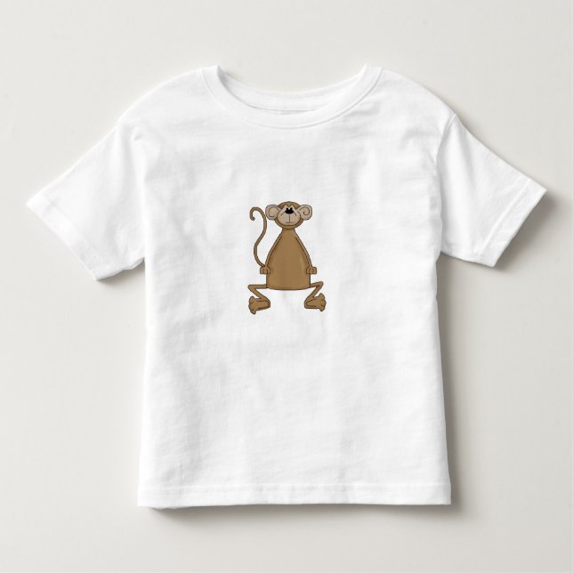 T-shirt de singe d'enfants en bas âge (Devant)