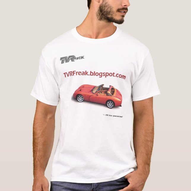 T-shirt de site Web de TVRFreak BlogZone (Devant)