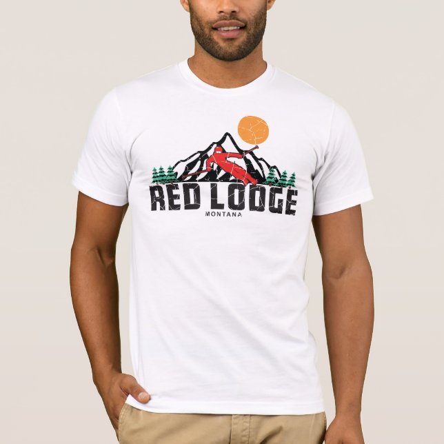 T-shirt de ski Red Lodge (Devant)