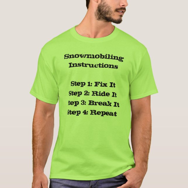 T-shirt de Sledders.com "d'instructions (Devant)