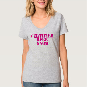 T-shirt de snob de bière de dames
