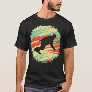 T-shirt de snowboarding Rétro Vintage 70 s Silhoue
