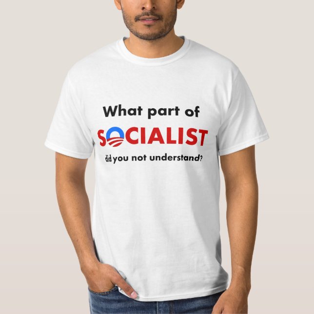 T-shirt de socialiste d'Obama (Devant)