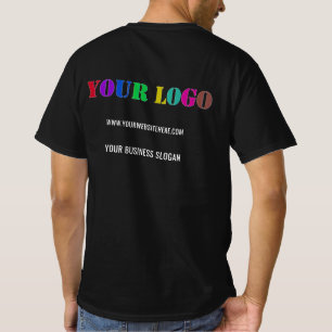T-Shirt de société avec texte de logo d'entreprise