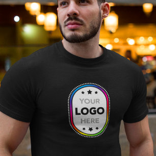 T-Shirt de société personnalisé - Grand logo centr
