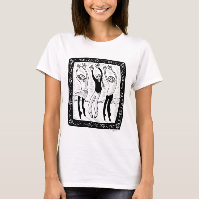 T-shirt de soeurs de danse (Devant)