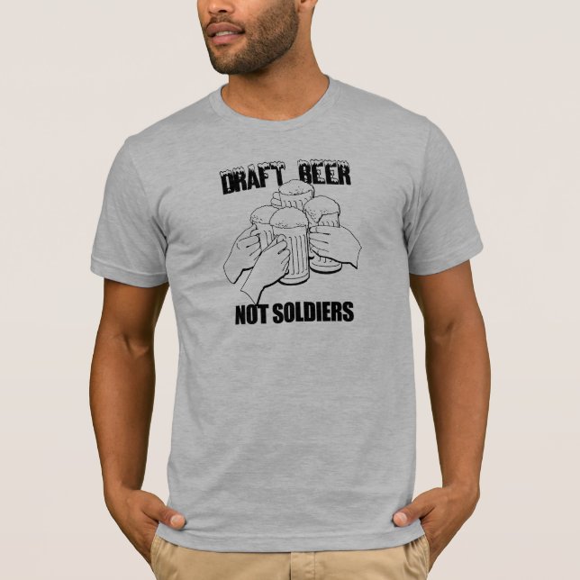 T-SHIRT DE SOLDATS DE BIÈRE PRESSION PAS (Devant)