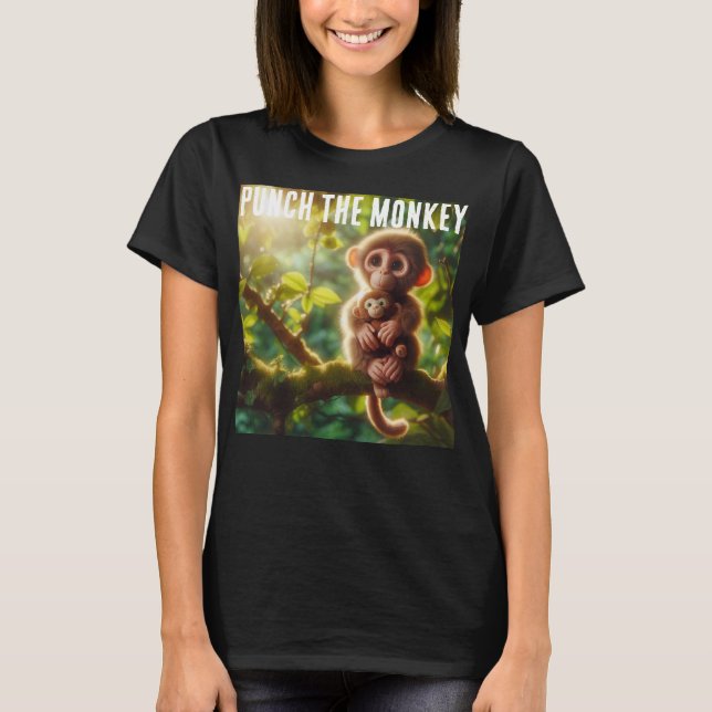 T-Shirt de solidarité avec Punch le Singe (Devant)