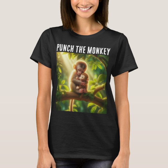 T-Shirt de solidarité avec Punch le Singe (Devant)