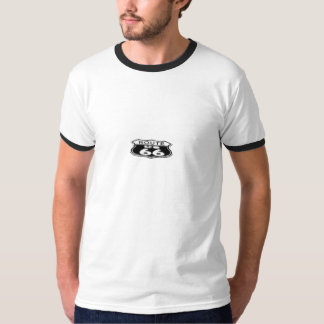T-shirt de sonnerie, blanc/noir - itinéraire 66