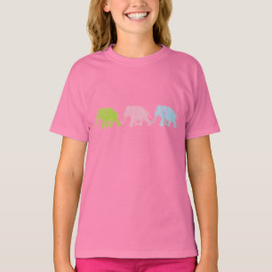 T-shirt de sonnerie de 3 filles d'éléphants
