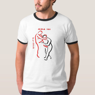 T-shirt de sonnerie de blanc du MIXED MARTIAL ART