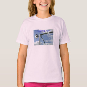T-SHIRT DE SONNERIE DE BUTS DU FOOTBALL DE FILLES