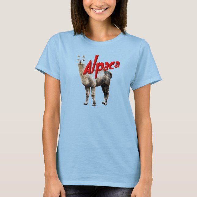T-shirt de sonnerie de dames d'alpaga (Devant)