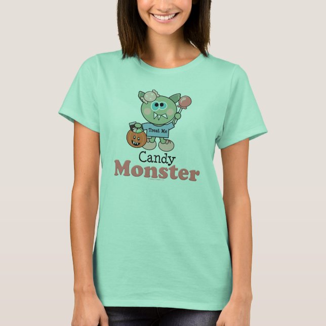 T-shirt de sonnerie de Halloween de monstre de (Devant)