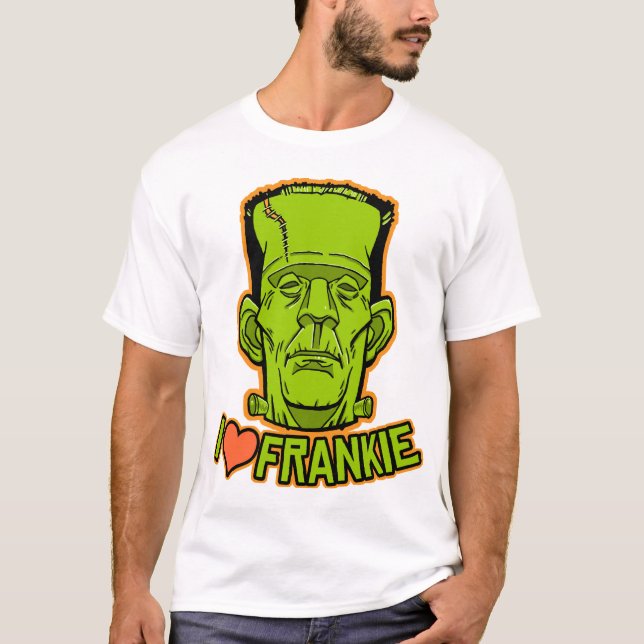 T-shirt de sonnerie de Halloween Frankenstein (Devant)