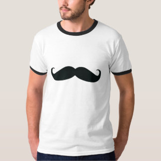 T-shirt de sonnerie de la moustache des hommes