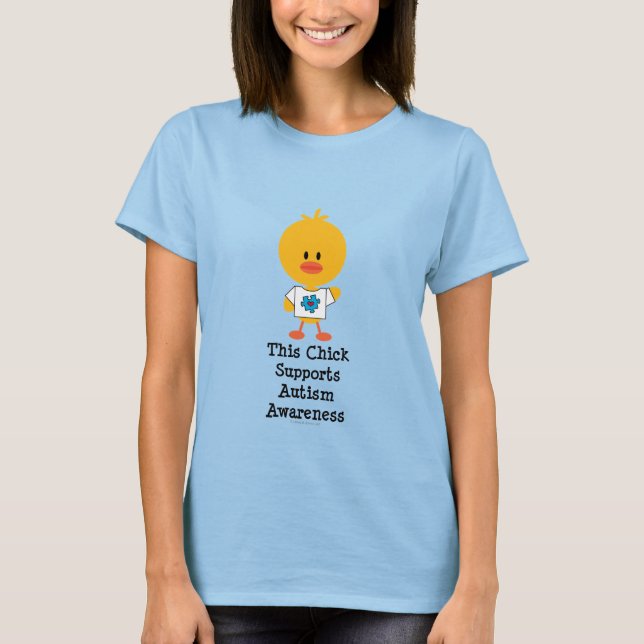 T-shirt de sonnerie de poussin de sensibilisation (Devant)
