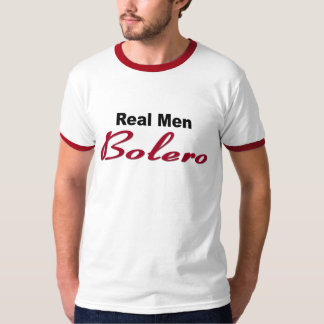 T-shirt de sonnerie de "vrai boléro d'hommes"