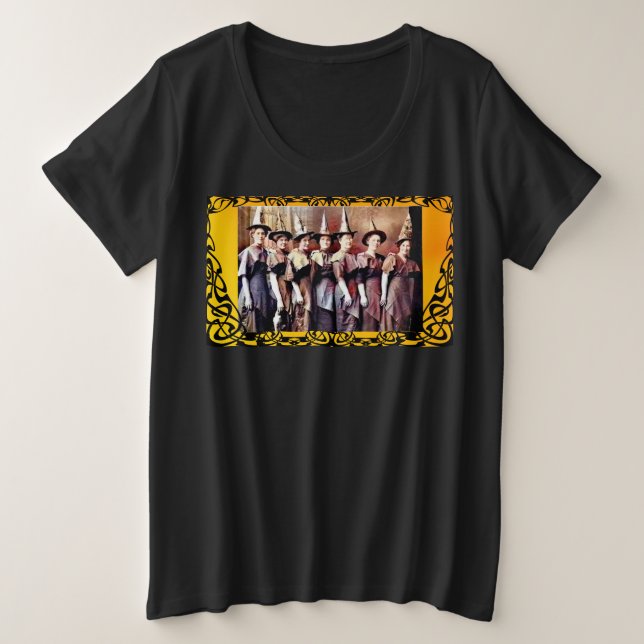 T-shirt de sorcière Mischief and Magic grande tail (Design devant)