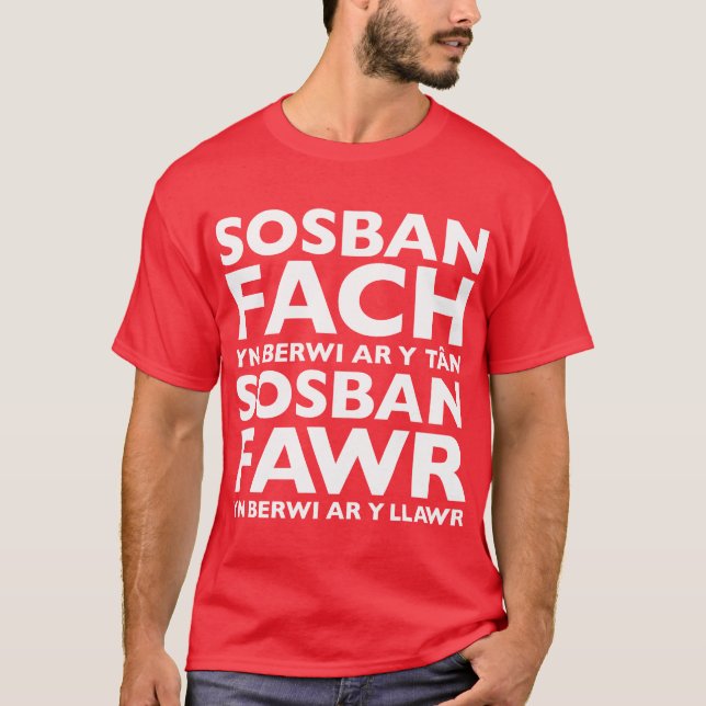 T-shirt de Sosban Fach Yn Berwi AR Y Tan (Devant)