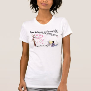 T-shirt de soulagement de tsunami de tremblement