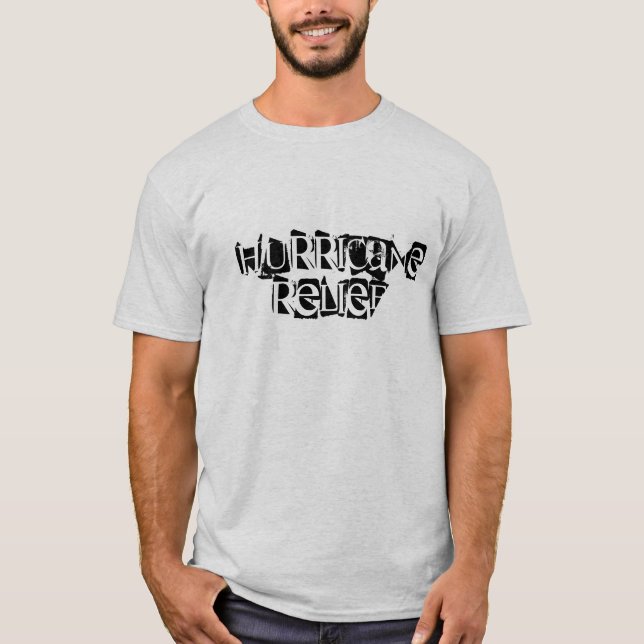 T-shirt de soulagement d'ouragan (Devant)